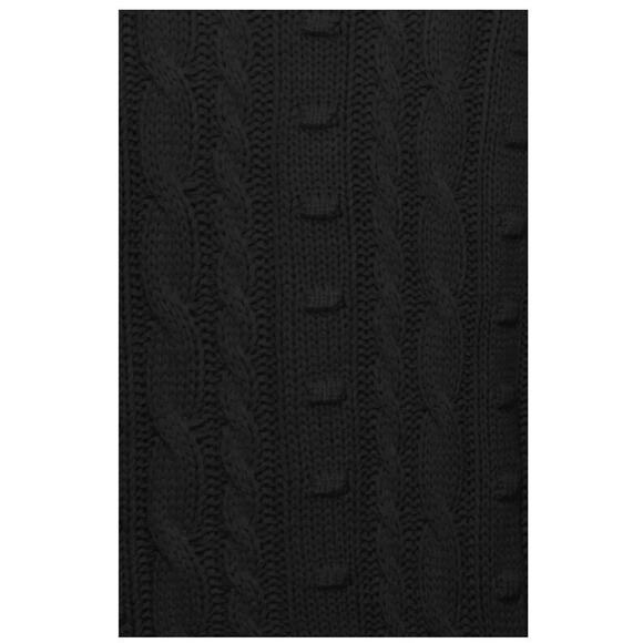 AFRM NEW $88 Boston Long Cable V-Neck Tunic Sweater in Noir XS / Small - Picture 3 of 3